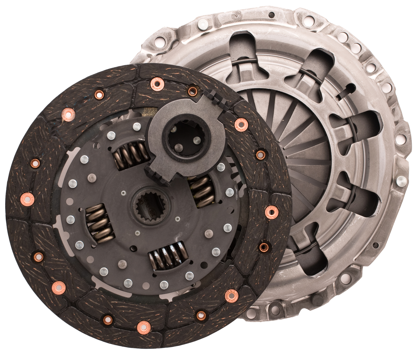 Car engine clutch. Isolated